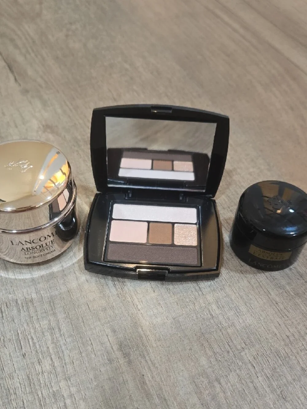 NEW LANCOME POUCH 6 Piece SKINCARE AND MAKEUP!